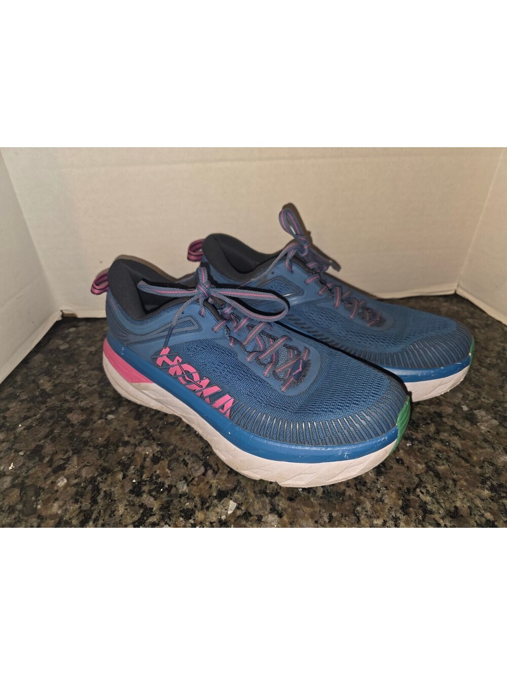 Hoka One One women Sneakers size 8 Fresh Foam Blue Pink